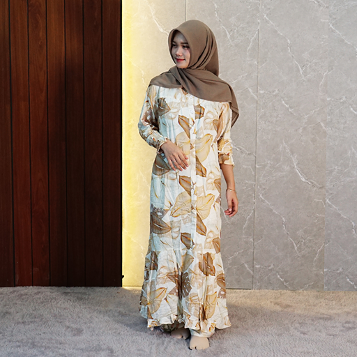 Longdress Susun Motif Kekinian Busui Friendly – Batik Putri Laila