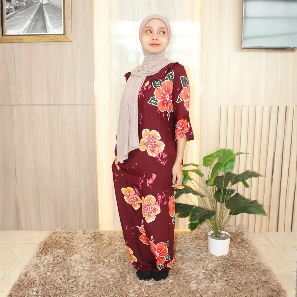 Setelan Celana Panjang Sabrina Bunga Tersanjung – Batik Putri Laila