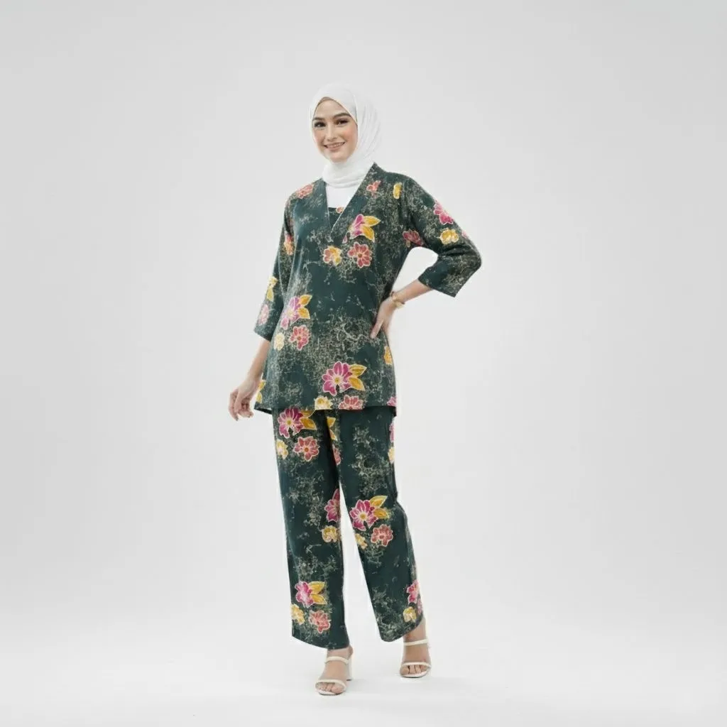 Setelan Celana Panjang Kimono Dewasa Motif Sunan – Batik Putri Laila