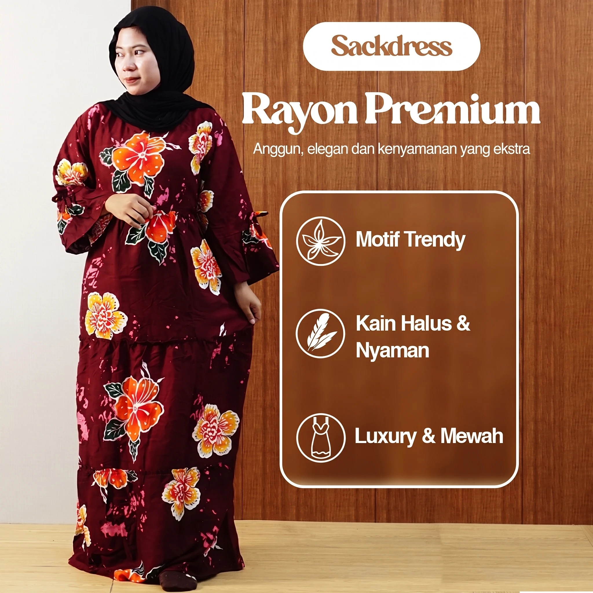 Setdress Kirana Susun  Batik Putri Laila