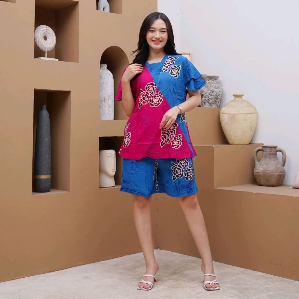 Setelan Celana Pendek Hotpant Amira – Batik Putri Laila